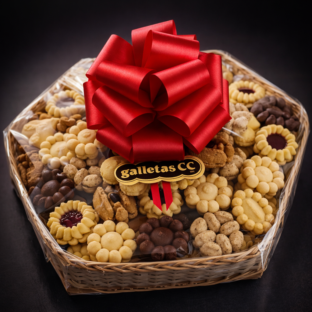 Canasta 1 kg de galletas con relleno
